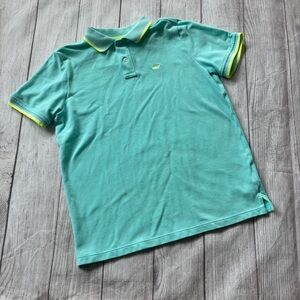 NWOT. Vineyard Vines Turquoise Polo with Yellow Accents